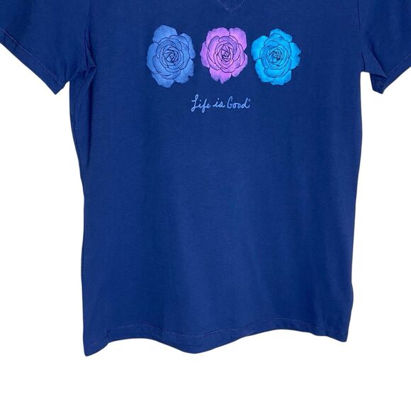 Lot of 2 Life Is Good T Shirt Womens XS Roses Jackie Mom Graphic Tee Beach NWT - Picture 7 of 16